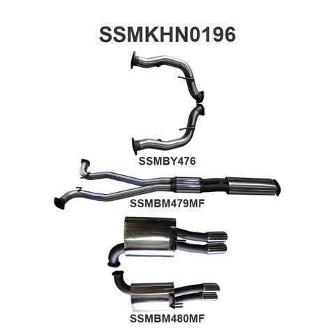 VE Ute & Maloo V8 3in Catback Muffler/Muffler