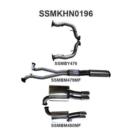 VE Ute & Maloo V8 3in Catback Muffler/Muffler