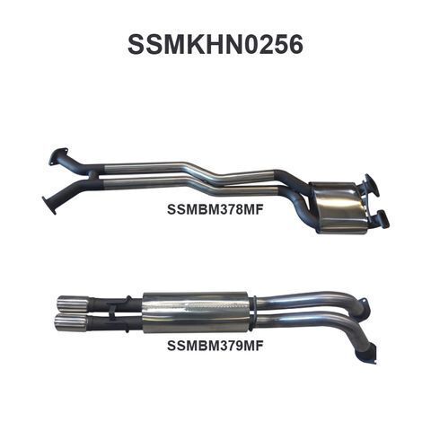 VY VZ V8 1 ton 2.5in Dual Catback Muffler/Muffler