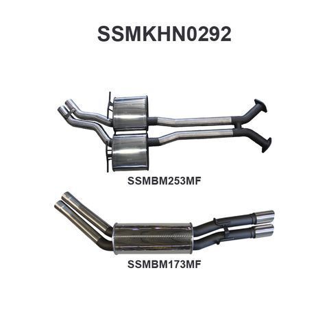 WH Statesman V8 2.5in Dual Catback Muffler/Muffler