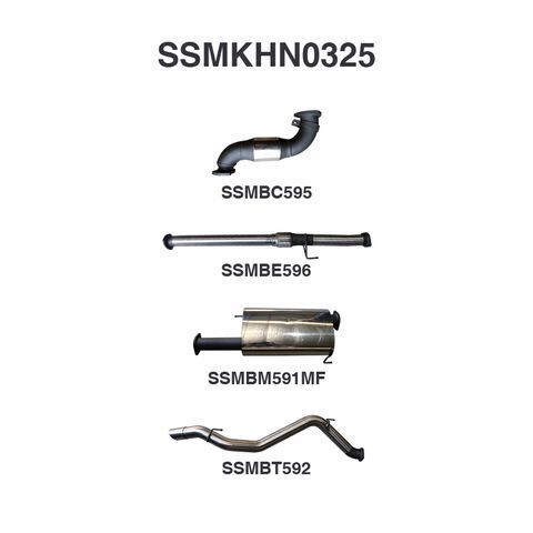 COLORADO 7 SUV 2.8L TURBO BACK WITH CAT & CENTRE MUFFLER
