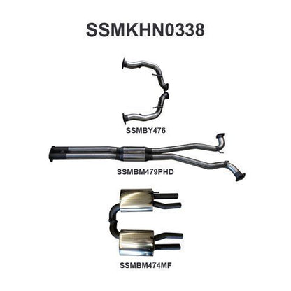 VF HSV Ute Maloo V8 3in CatBack Muffler/Muffler