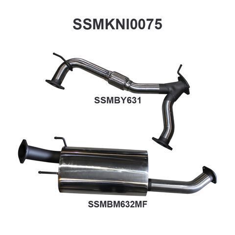 Patrol Y62 V8 5.6L Wagon 3in Mid Section - with Centre Muffler