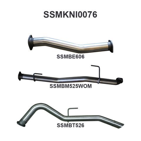 NP300 Navara 3in DPF Back Exhaust System