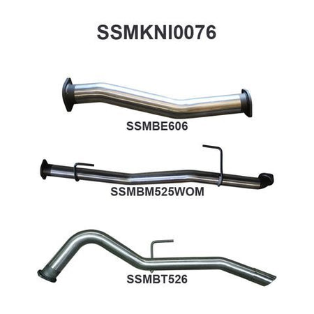 NP300 Navara 3in DPF Back Exhaust System