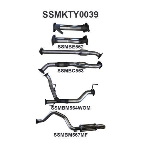 VDJ200 2 1/2Dual Cats - 3 Rear Muffler & Dump