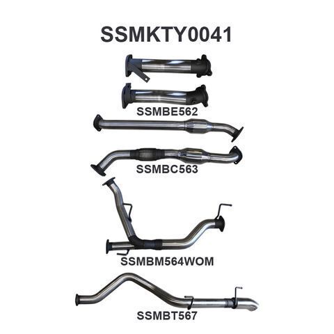 VDJ200 2.5in With Cat NO Mufflers, Dump Tip