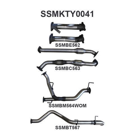 VDJ200 2.5in With Cat NO Mufflers, Dump Tip