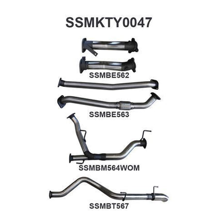 VDJ200 2.5in NO Cat NO Mufflers, Dump Tip