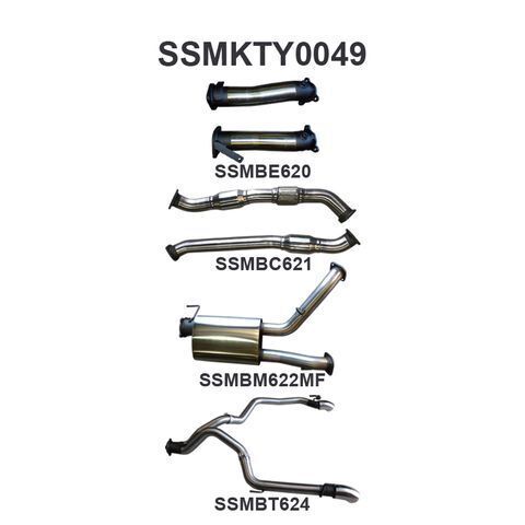 VDJ200 3in Dual With Cat & Muffler, Exit L & R