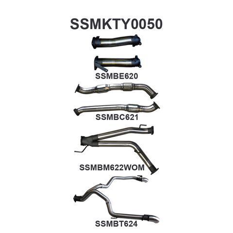 VDJ200 3in Dual With Cat, NO Muffler, Exit L & R