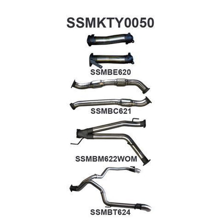 VDJ200 3in Dual With Cat, NO Muffler, Exit L & R