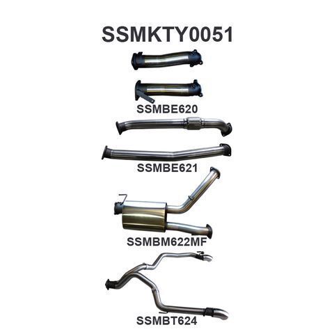 VDJ200 3in Dual NO Cat, W/Muffler, Exit L & R