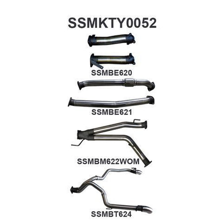 VDJ200 3in Dual NO Cat, NO Muffler, Exit L & R