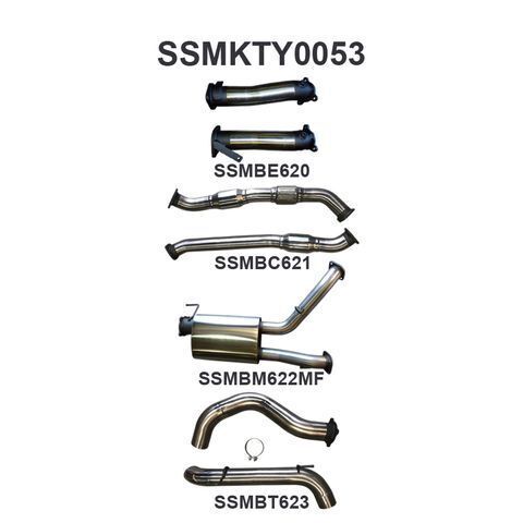 VDJ200 3in Dual With Cat & Muffler, 4in Exit