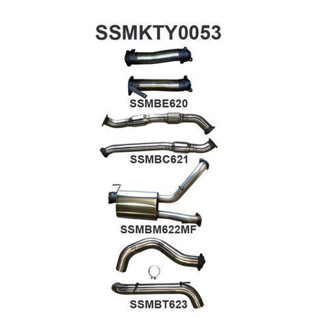 VDJ200 3in Dual With Cat & Muffler, 4in Exit