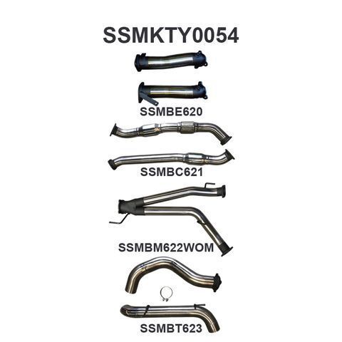 VDJ200 3in Dual With Cat, NO Muffler, 4in Exit