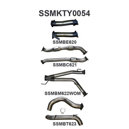 VDJ200 3in Dual With Cat, NO Muffler, 4in Exit