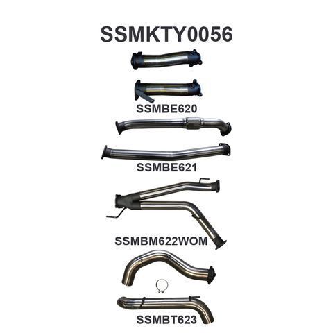 VDJ200 3in Dual NO Cat, NO Muffler, 4in Exit