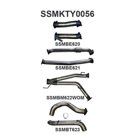 VDJ200 3in Dual NO Cat, NO Muffler, 4in Exit