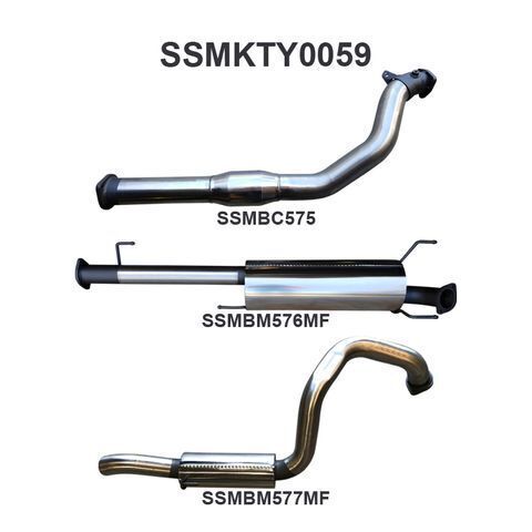 KDJ120, 150 Prado 3.0L D4D 3in With Cat