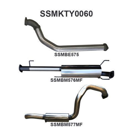 KDJ120, 150 Prado 3.0L D4D 3in, NO Cat