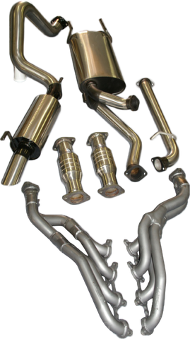 Toyota Landcruiser UZJ100 4.7L V8 Extractors, Cats & 3in Exhaust with Centre & Rear Muffler