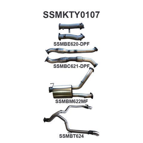 VDJ200 DPF 3in Dual With Cat & Muffler, Exit L & R