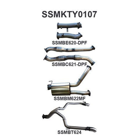VDJ200 DPF 3in Dual With Cat & Muffler, Exit L & R