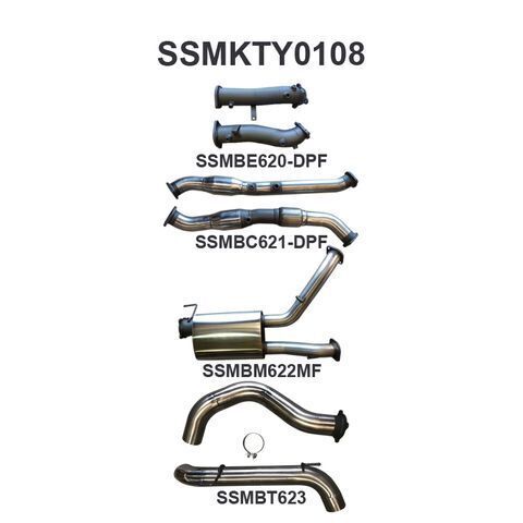 VDJ200 DPF 3in Dual With Cat & Muffler 4in Tailpipe