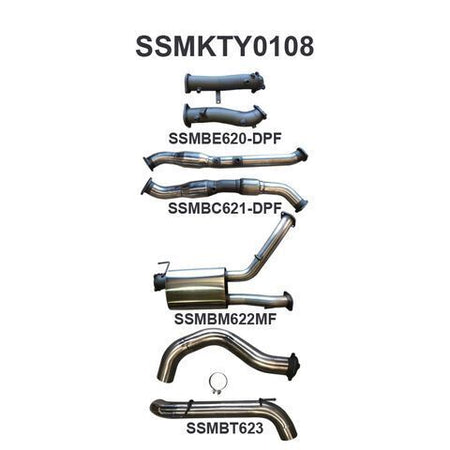 VDJ200 DPF 3in Dual With Cat & Muffler 4in Tailpipe
