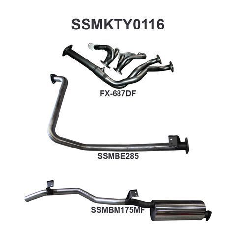 Landcruiser FZJ79 Extractors & 2.5in Full System