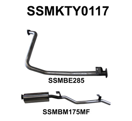Landcruiser FZJ79 2.5in off Engine Pipe