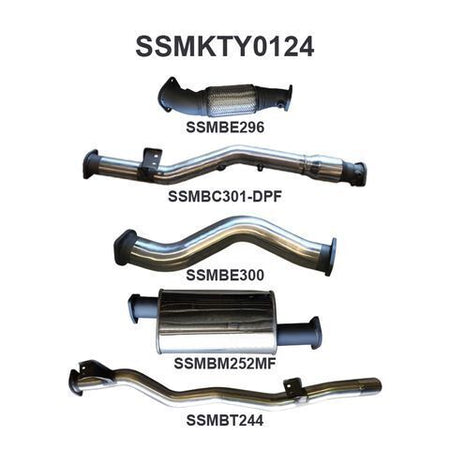 VDJ79 V8 Ute 3in With Cat & Muffler DPF