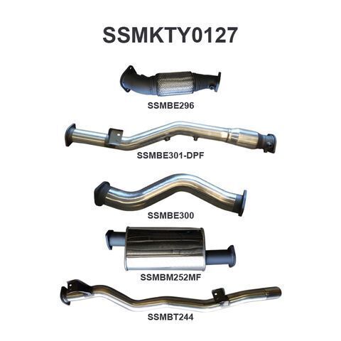 VDJ79 V8 Ute 3in NO Cat, With Muffler DPF