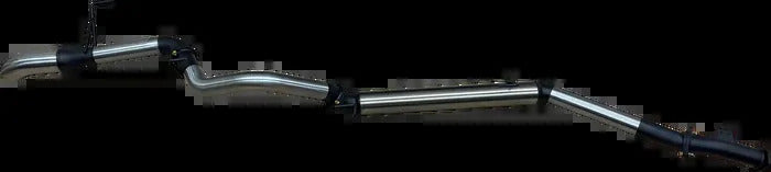 TOYOTA LANDCRUISER 300 SERIES V6 3IN DPF BACK WITHOUT MUFFLERS, CHROME 4IN TIP