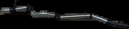 TOYOTA LANDCRUISER 300 SERIES V6 3IN DPF BACK WITHOUT MUFFLERS, CHROME 4IN TIP