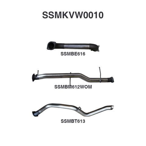 V6 Amarok 3in DPF BACK Extended Tailpipe