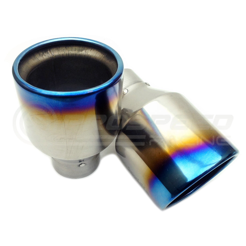 Invidia Q300 Turbo Back Exhaust w/PSR O2 Outlet, PSR Carbon Fibre Tips - Mitsubishi Evo X