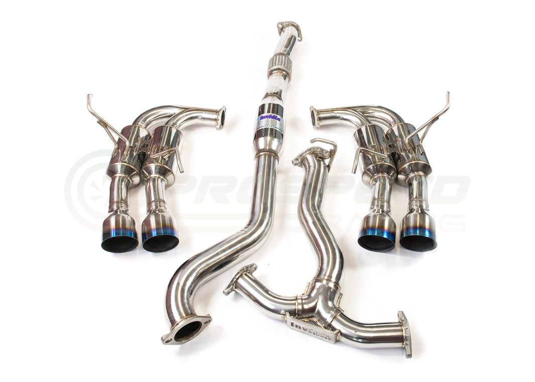 Invidia R400 Turbo Back Exhaust System w/Ti Tips - Subaru WRX 15-20 (Manual)