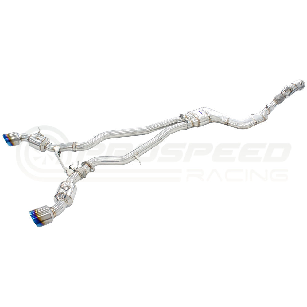 Invidia Dual N1 Turbo Back Exhaust w/Catless Down Pipe, Ti Tips - Toyota Supra A90 19+