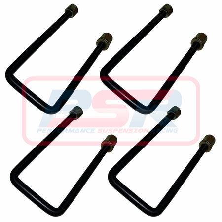 U-Bolt Square Top M12 x 72 x 180 - Set of Four
